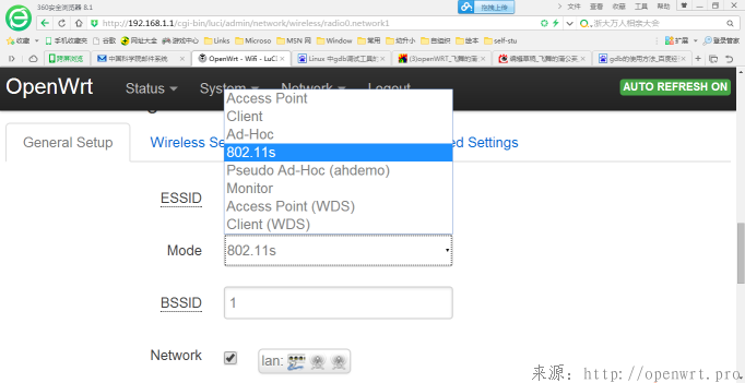 OpenWRT <wbr>搭建802.11s <wbr>Mesh网络