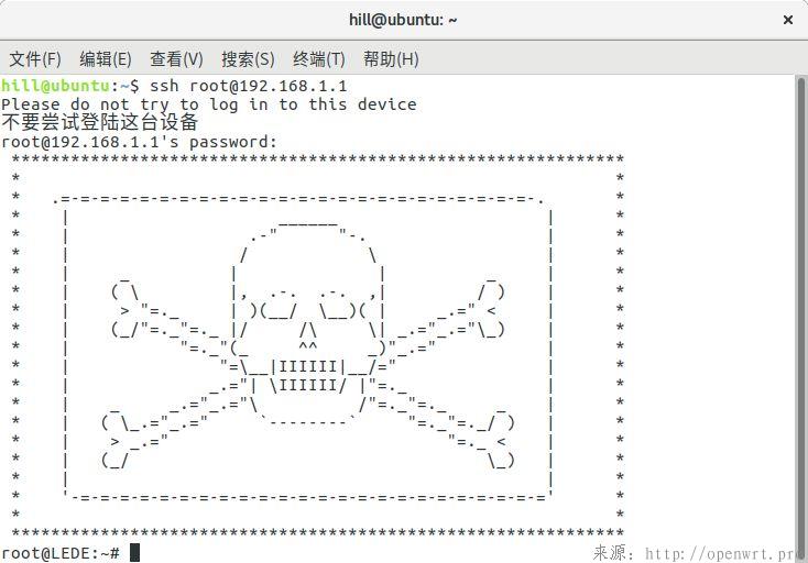 SSH 登陆成功后信息 - 图形字符